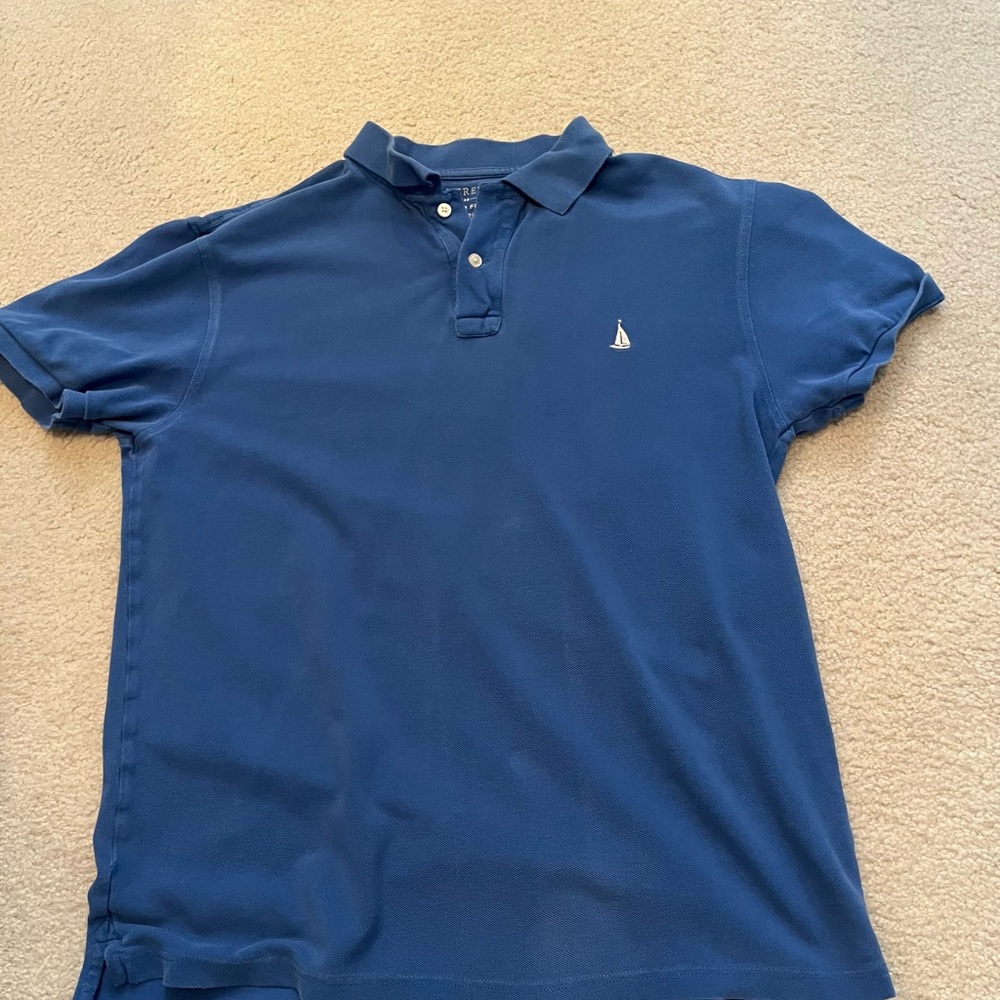 J. Crew Blue Polo Shirt Classic Cotton Blend